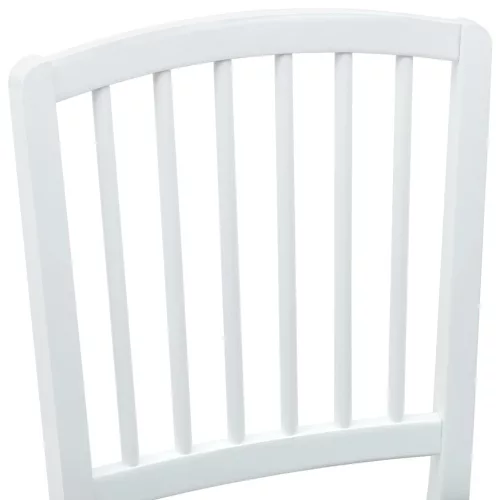  Étkező Székek 2 pcs Fehér 50 x 52,5 x 91 cm Tömör Gumi Fa