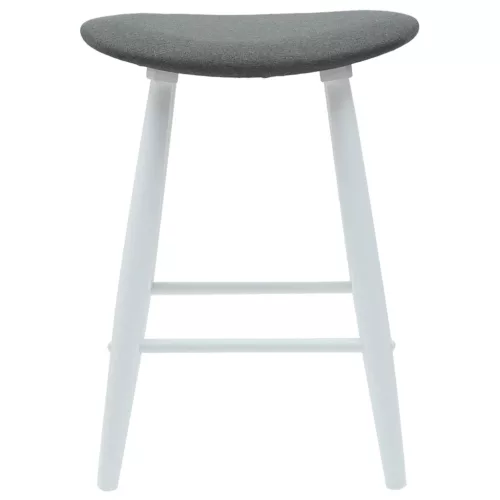  Étkező Székek 2 pcs Fehér 46 x 37 x 63 cm Tömör Gumi Fa