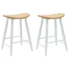  Étkező Székek 2 pcs Fehér 46 x 37 x 63 cm Tömör Gumi Fa