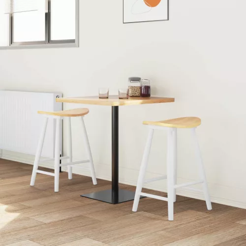  Étkező Székek 2 pcs Fehér 46 x 37 x 63 cm Tömör Gumi Fa