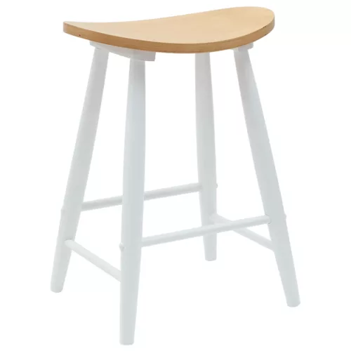 Étkező Székek 2 pcs Fehér 46 x 37 x 63 cm Tömör Gumi Fa