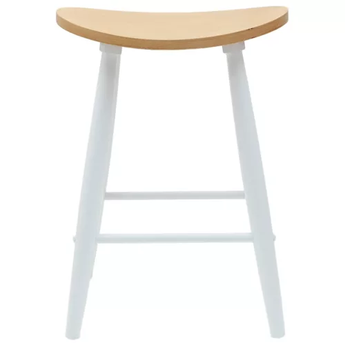  Étkező Székek 2 pcs Fehér 46 x 37 x 63 cm Tömör Gumi Fa