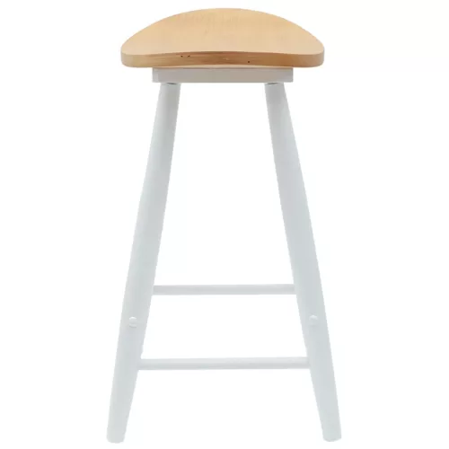  Étkező Székek 2 pcs Fehér 46 x 37 x 63 cm Tömör Gumi Fa