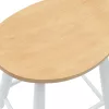  Étkező Székek 2 pcs Fehér 46 x 37 x 63 cm Tömör Gumi Fa