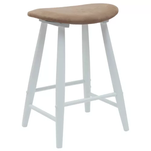  Étkező Székek 2 pcs Fehér 46 x 37 x 63 cm Tömör Gumi Fa