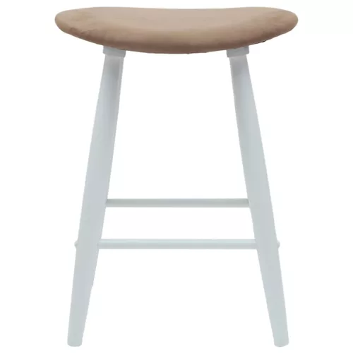  Étkező Székek 2 pcs Fehér 46 x 37 x 63 cm Tömör Gumi Fa