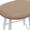  Étkező Székek 2 pcs Fehér 46 x 37 x 63 cm Tömör Gumi Fa