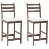  Étkező Székek 2 pcs Világos Barna 40 x 47,5 x 99,5 cm