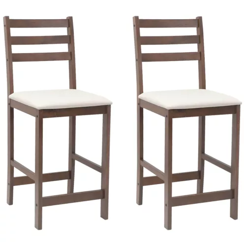  Étkező Székek 2 pcs Világos Barna 40 x 47,5 x 99,5 cm