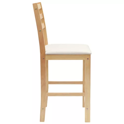  Étkező Székek 2 pcs Természetes 40 x 47,5 x 99,5 cm