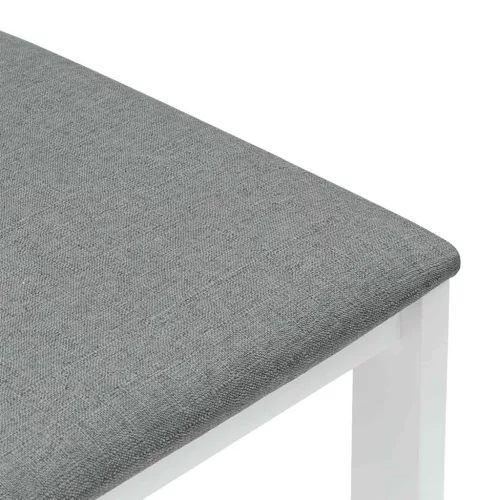  Étkező Székek 2 pcs Fehér 40 x 47,5 x 99,5 cm Tömör Gumi Fa