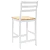  Étkező Székek 2 pcs Fehér 40 x 47,5 x 99,5 cm Tömör Gumi Fa