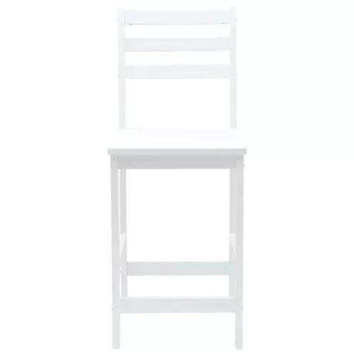 Étkező Székek 2 pcs Fehér 40 x 47,5 x 99,5 cm Tömör Gumi Fa
