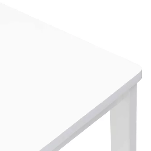  Étkező Székek 2 pcs Fehér 40 x 47,5 x 99,5 cm Tömör Gumi Fa