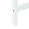  Étkező Székek 2 pcs Fehér 40 x 47,5 x 99,5 cm Tömör Gumi Fa