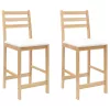  Étkező Székek 2 pcs Természetes 40 x 47,5 x 99,5 cm