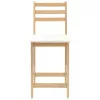  Étkező Székek 2 pcs Természetes 40 x 47,5 x 99,5 cm