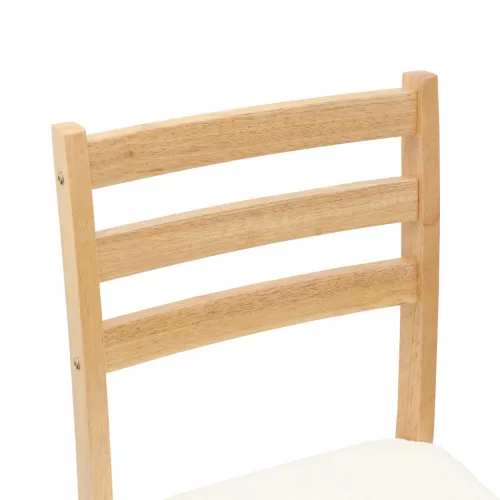  Étkező Székek 2 pcs Természetes 40 x 47,5 x 99,5 cm