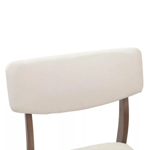  Étkező Székek 2 pcs Világos Barna 48 x 49 x 95 cm Tömör Gumi Fa