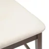  Étkező Székek 2 pcs Világos Barna 48 x 49 x 95 cm Tömör Gumi Fa