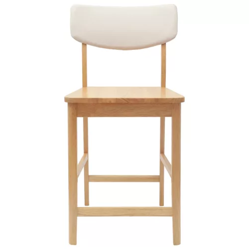  Étkező Székek 2 pcs Természetes 48 x 49 x 95 cm Tömör Gumi Fa