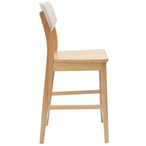  Étkező Székek 2 pcs Természetes 48 x 49 x 95 cm Tömör Gumi Fa