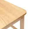  Étkező Székek 2 pcs Természetes 48 x 49 x 95 cm Tömör Gumi Fa