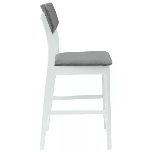  Étkező Székek 2 pcs Fehér 48 x 49 x 95 cm Tömör Gumi Fa