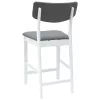  Étkező Székek 2 pcs Fehér 48 x 49 x 95 cm Tömör Gumi Fa