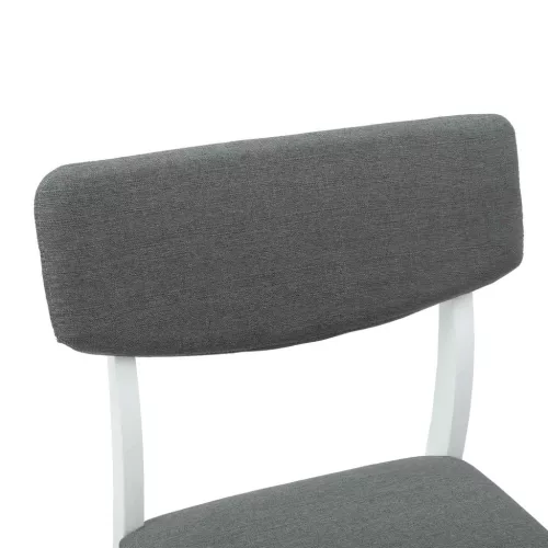  Étkező Székek 2 pcs Fehér 48 x 49 x 95 cm Tömör Gumi Fa
