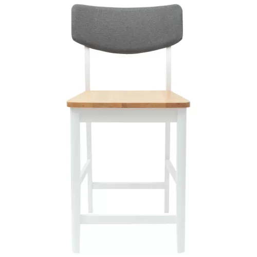  Étkező Székek 2 pcs Fehér 48 x 49 x 95 cm Tömör Gumi Fa