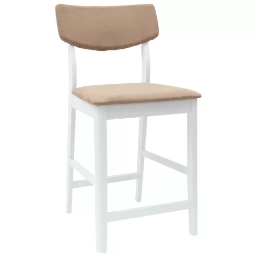  Étkező Székek 2 pcs Fehér 48 x 49 x 95 cm Tömör Gumi Fa