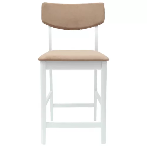  Étkező Székek 2 pcs Fehér 48 x 49 x 95 cm Tömör Gumi Fa