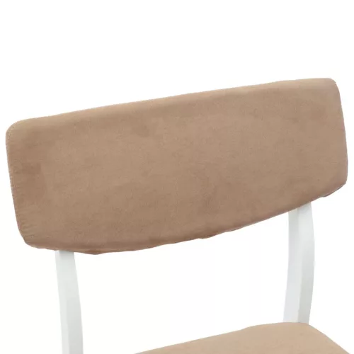  Étkező Székek 2 pcs Fehér 48 x 49 x 95 cm Tömör Gumi Fa