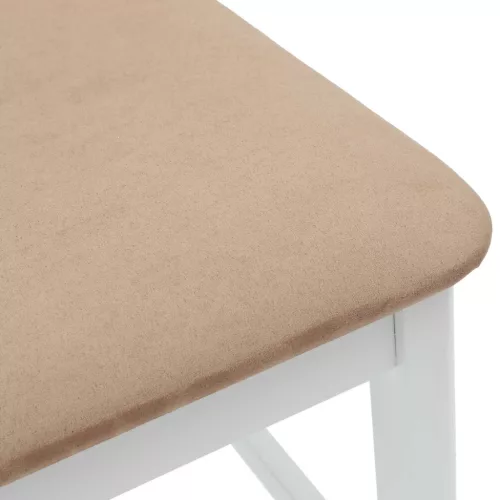  Étkező Székek 2 pcs Fehér 48 x 49 x 95 cm Tömör Gumi Fa