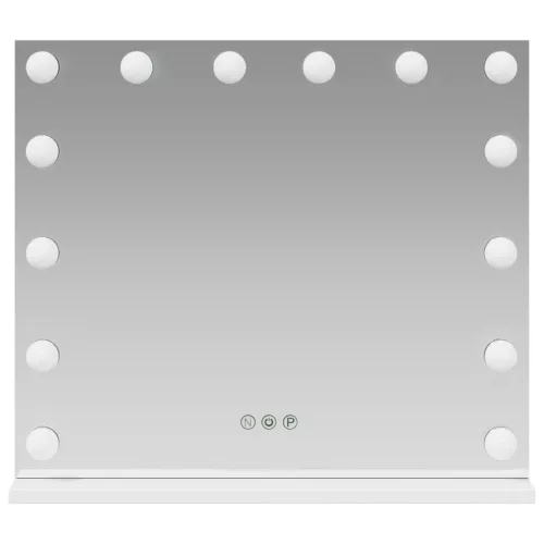  LED Smink Tükör Fehér 50 x 10 x 44 cm Üveg és acél