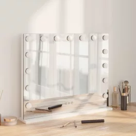  LED Smink Tükör Fehér 58 x 10 x 47 cm Üveg és acél