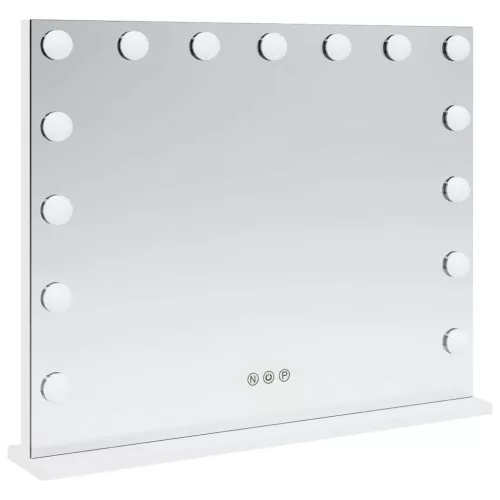  LED Smink Tükör Fehér 58 x 10 x 47 cm Üveg és acél