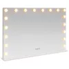  LED Smink Tükör Fehér 80 x 10 x 52,5 cm Üveg és acél
