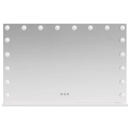  LED Smink Tükör Fehér 80 x 10 x 52,5 cm Üveg és acél