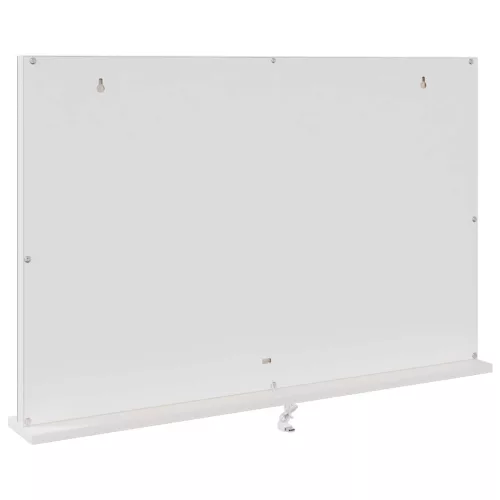  LED Smink Tükör Fehér 80 x 10 x 52,5 cm Üveg és acél