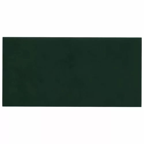  Fali Fejtámla 12 pcs Sötétzöld 30 x 15 cm Bársony