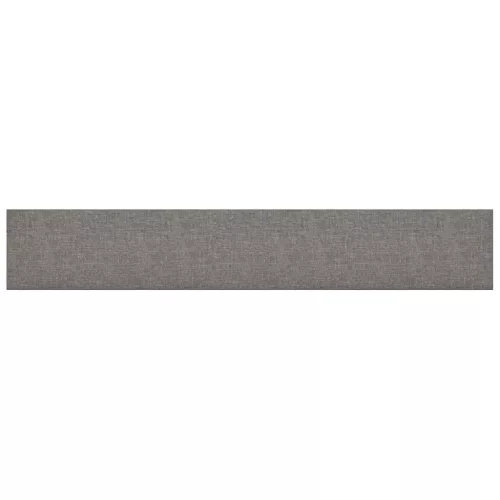  Fali Fejtámla 12 pcs Világosszürke 90 x 15 cm szövet
