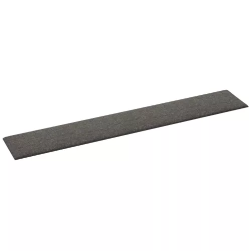  Fali Fejtámla 12 pcs Sötétszürke 90 x 15 cm szövet