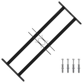  Ablak Rács Fekete 76 x 30 cm Porszórt acél