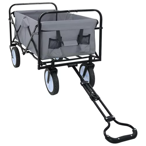  Összecsukható Kézi Kocsi Szürke 94 x 53 x 99 cm Oxford Szövet
