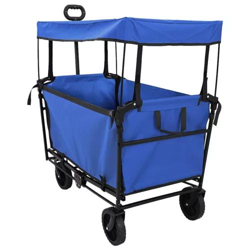  Összecsukható Kézi Kocsi Fekete 105 x 56.5 x 116 cm