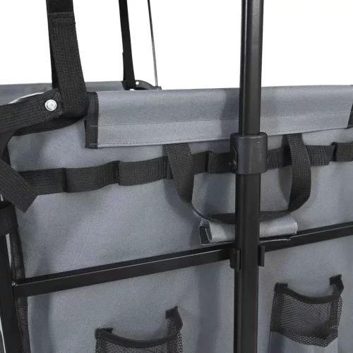  Összecsukható Kézi Kocsi Szürke 105 x 56.5 x 116 cm