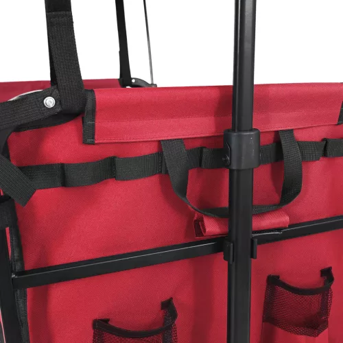  Összecsukható Kézi Kocsi Piros 105 x 56.5 x 116 cm