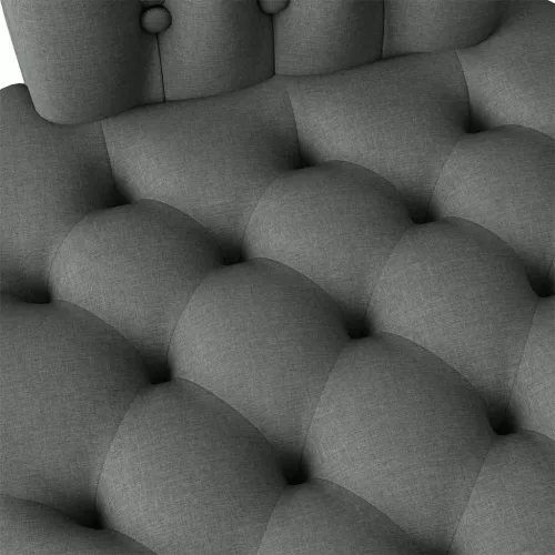  Papucs fotel Sötétszürke 56,5 x 70 x 110 cm szövet